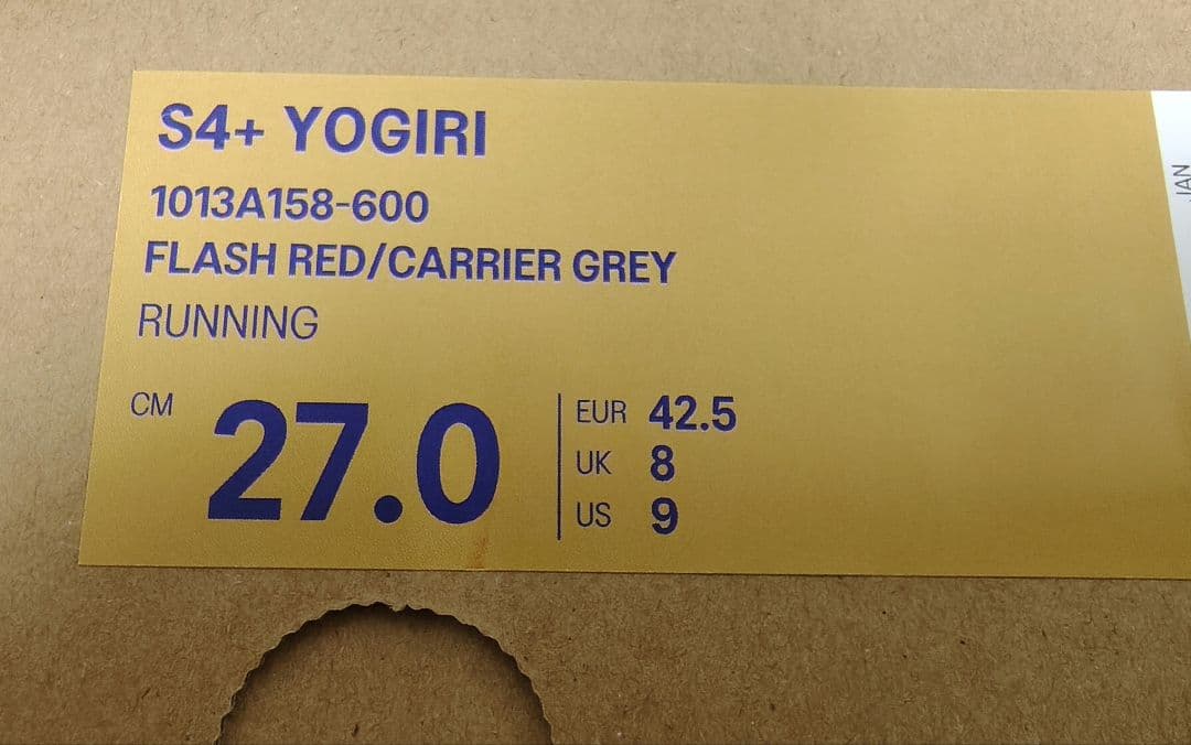 【新品】asics S4+YOGIRI 27.0cm s4+yogiri