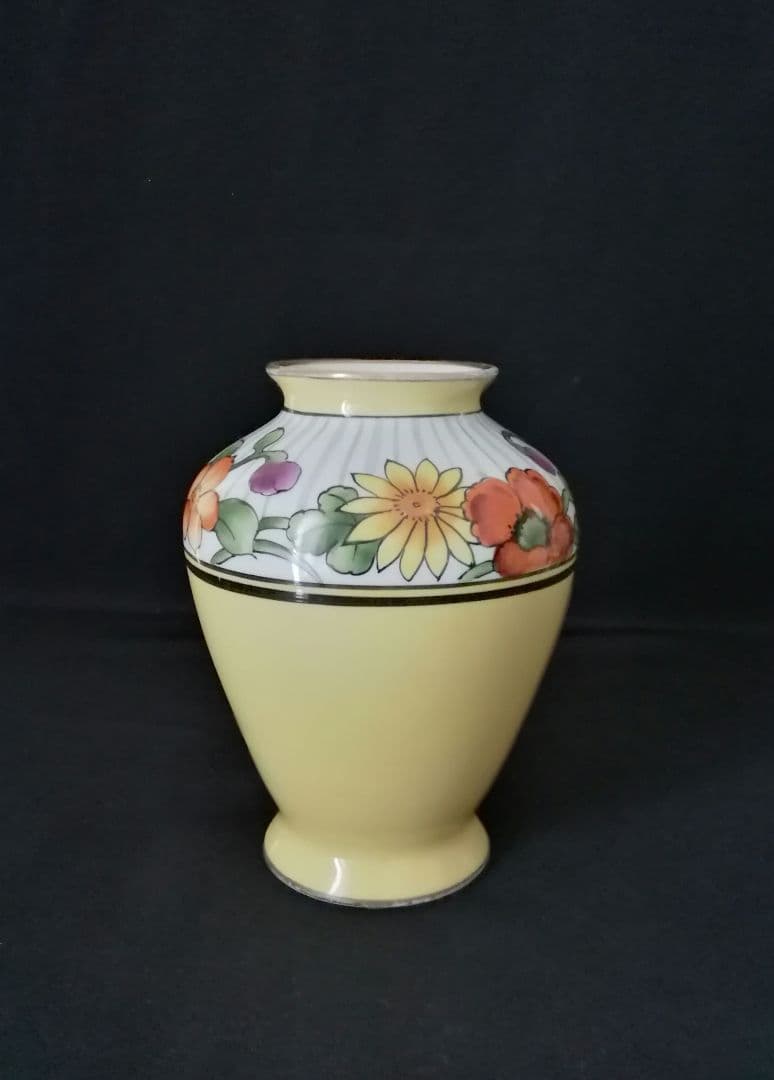 逸品　大正ロマン　オールドノリタケ　花瓶　花生け　アンティーク　M印　和骨董