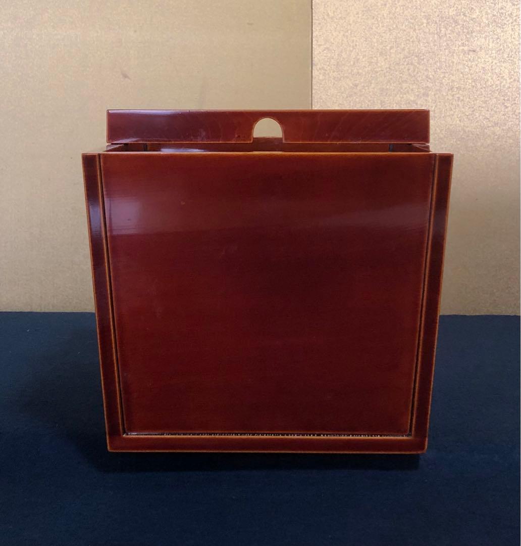 《R》茶道具 飛騨春慶塗 釣瓶水指 木製漆器　260116き4