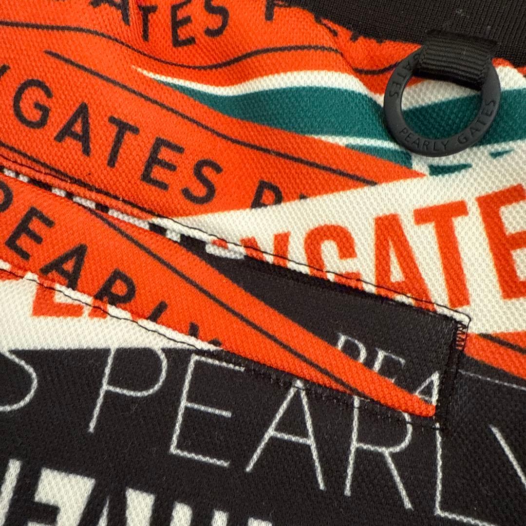 美品パーリーゲイツTACTEEM×Thermotron ロゴリボン柄セットアップ