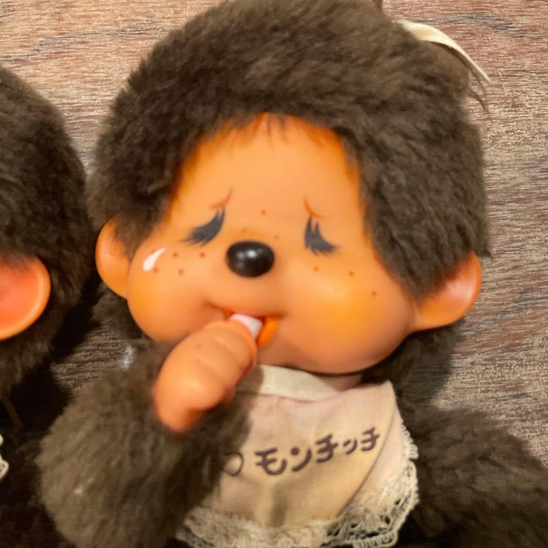 昭和レトロ 初代 ふた子のモンチッチ 当時物 1974 セキグチ ブルーアイ