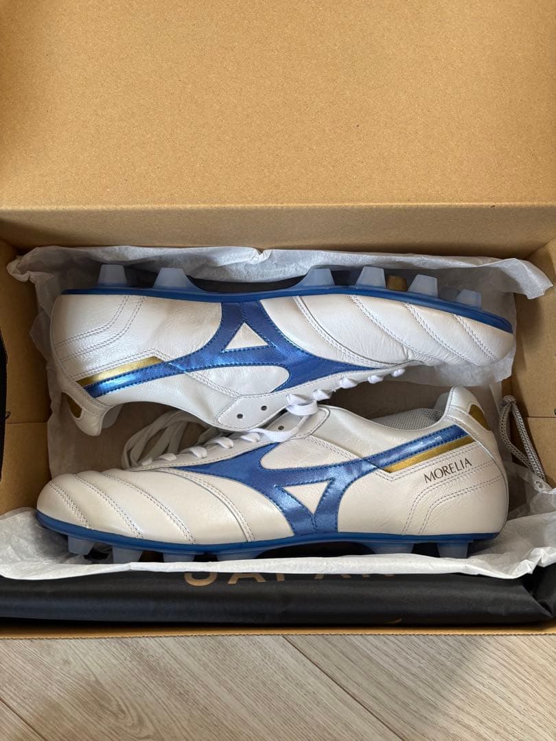 ミズノ　モレリア2 JAPAN 27.5cm ホワイト/ブルー