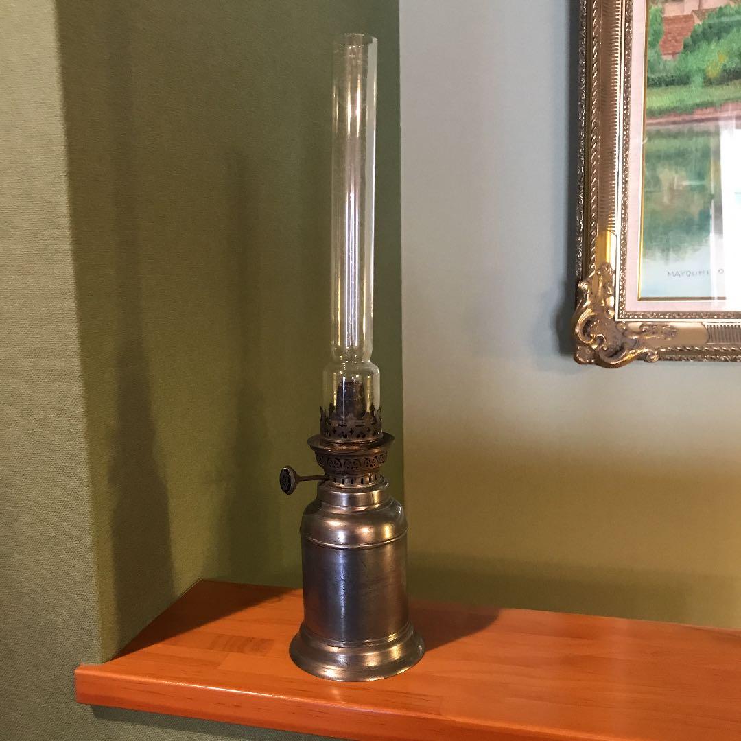 フランス製骨董オイルランプ