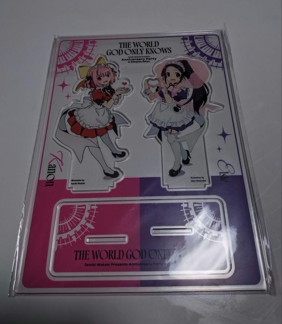神のみぞ知るセカイ 15周年記念アクリルスタンド 缶バッジセット