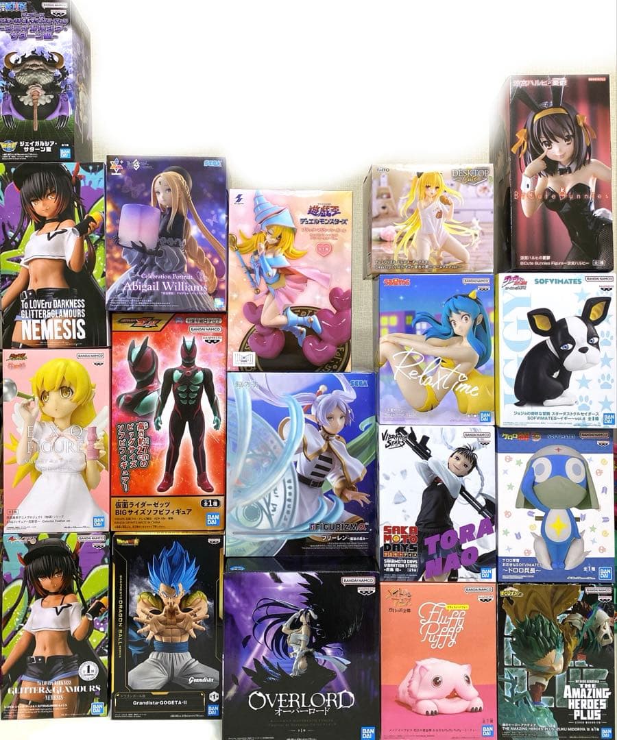 フィギュア等21個セット／フリーレンゴジータアルベドワンピハルヒ遊戯王ジョジョ