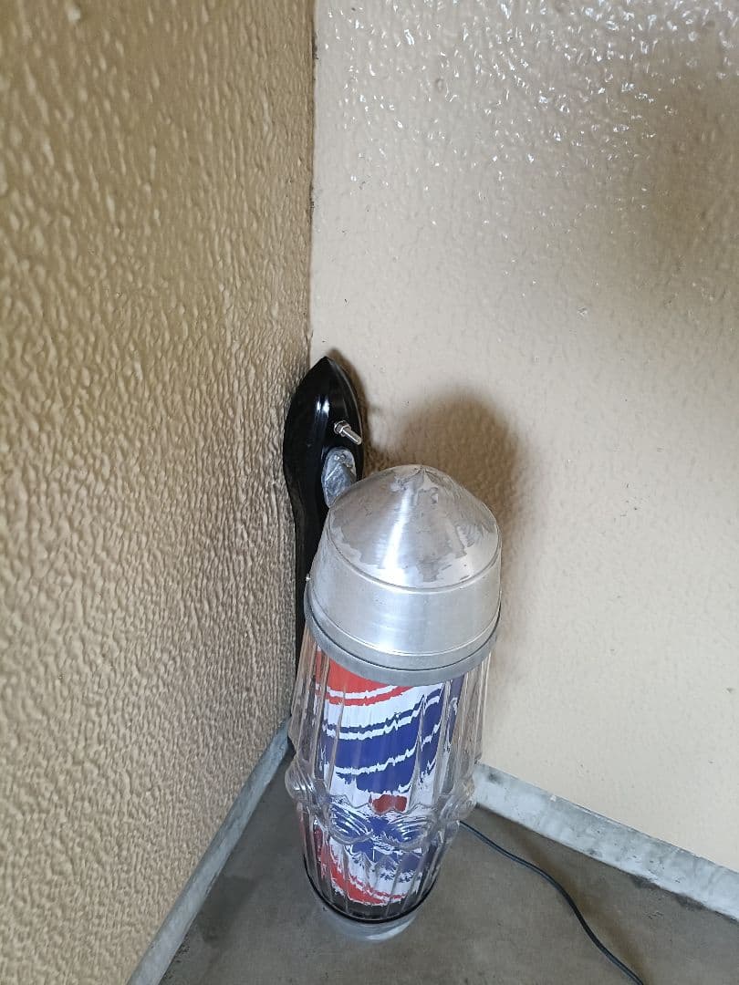 25 サインポール ムーンライトブラケット モーター新品 LED仕様 理容 床屋