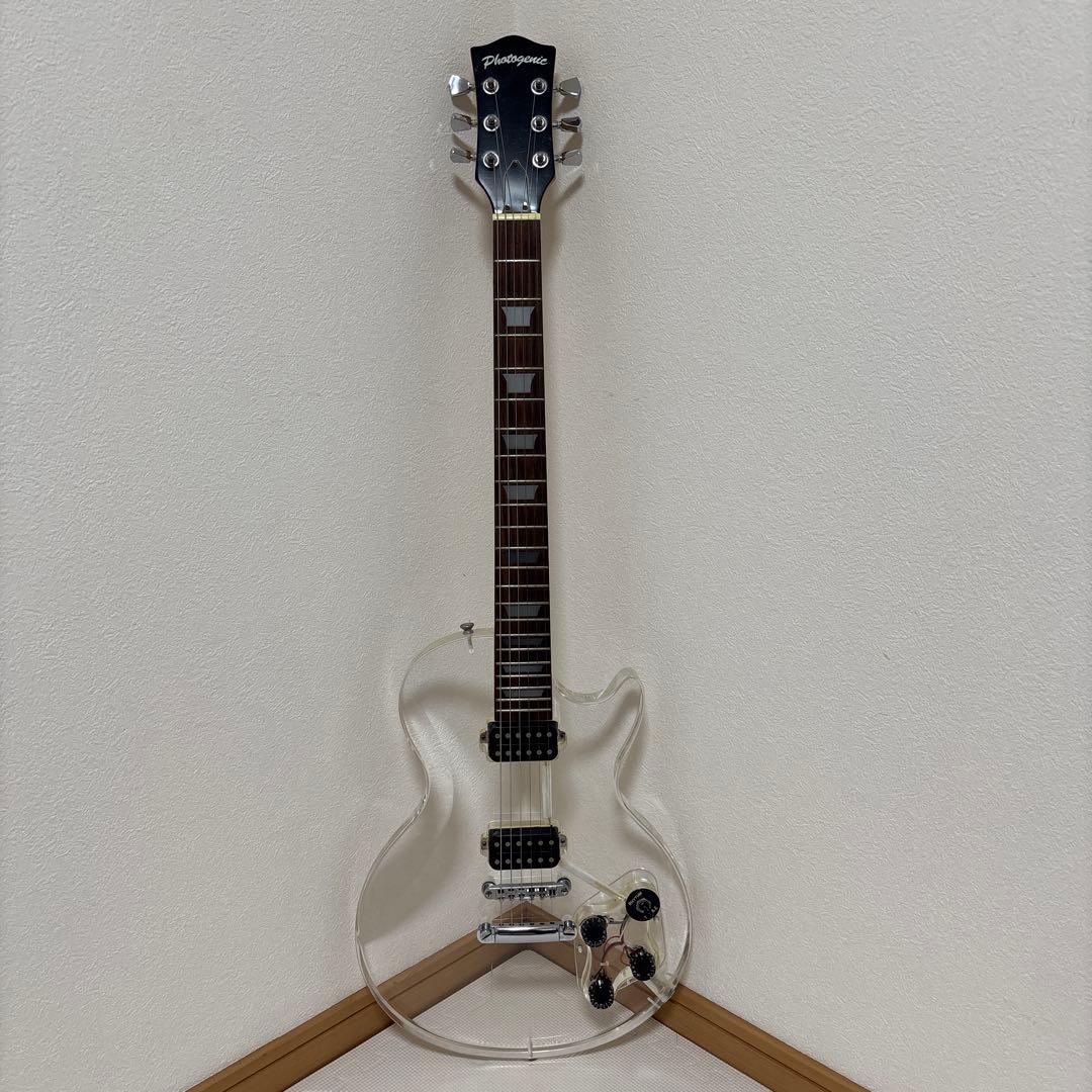 美品 Photogenic エレキギター レスポール アクリルボディ