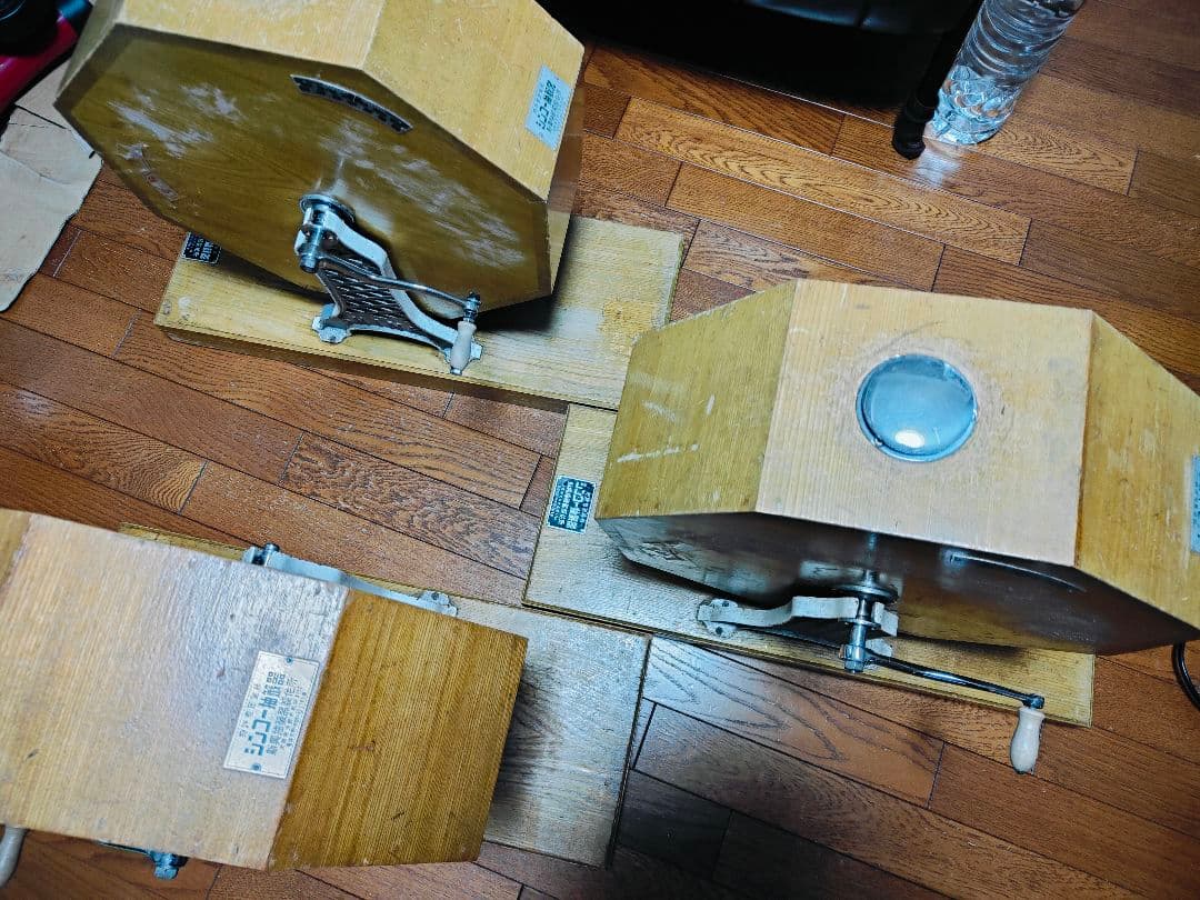 シンコー抽選器 ガラポン ガラガラ 抽選機 レトロ 木製 3台