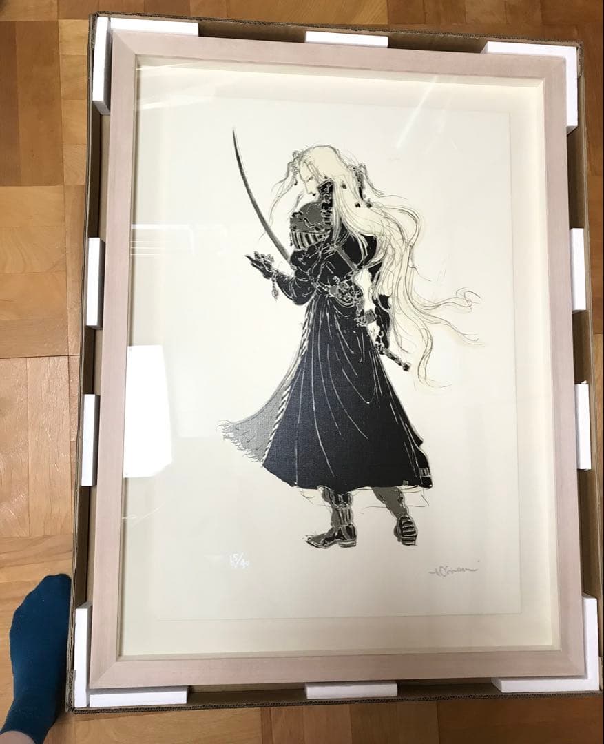 天野喜孝 FF7 セフィロス 研 プライベートエディション シルクスクリーン版画