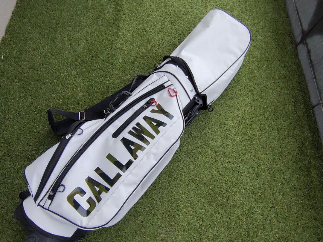 美品Callawayスタンド式 キャディバッグネームプレートSPL-2迷彩カモ