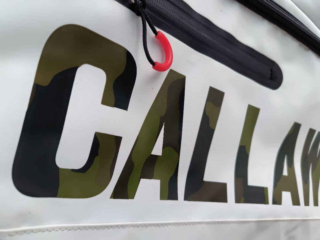美品Callawayスタンド式 キャディバッグネームプレートSPL-2迷彩カモ