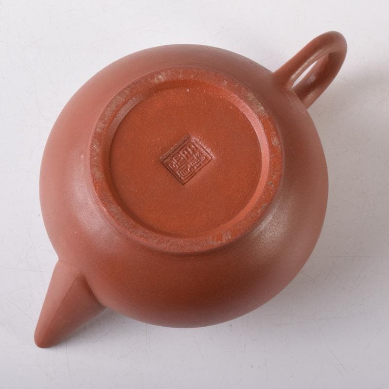 中国　紫砂　朱泥　急須　茶壷　在銘　C　7534