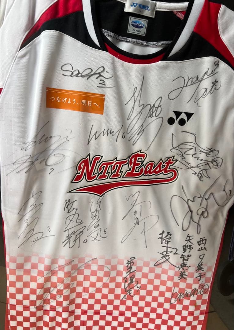 サイン入りバドミントンウェア