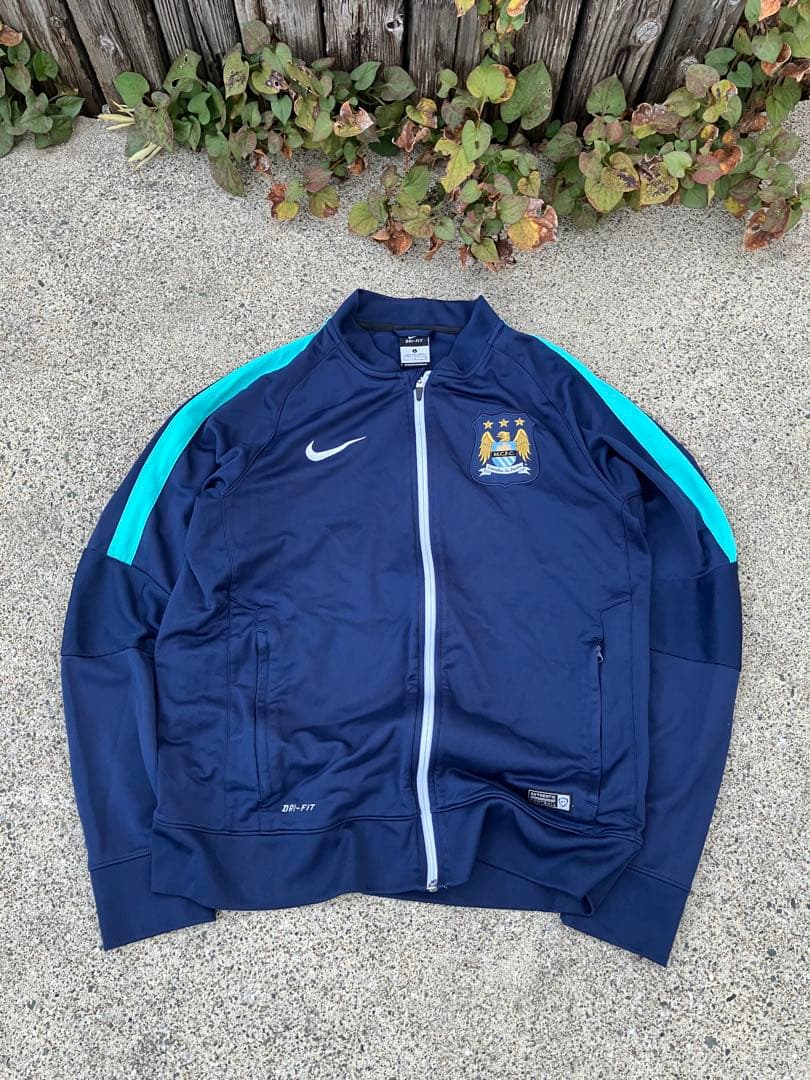 【美品】Nike×マンチェスターシティ　トラックジャケット/ジャージ/ナイキ L