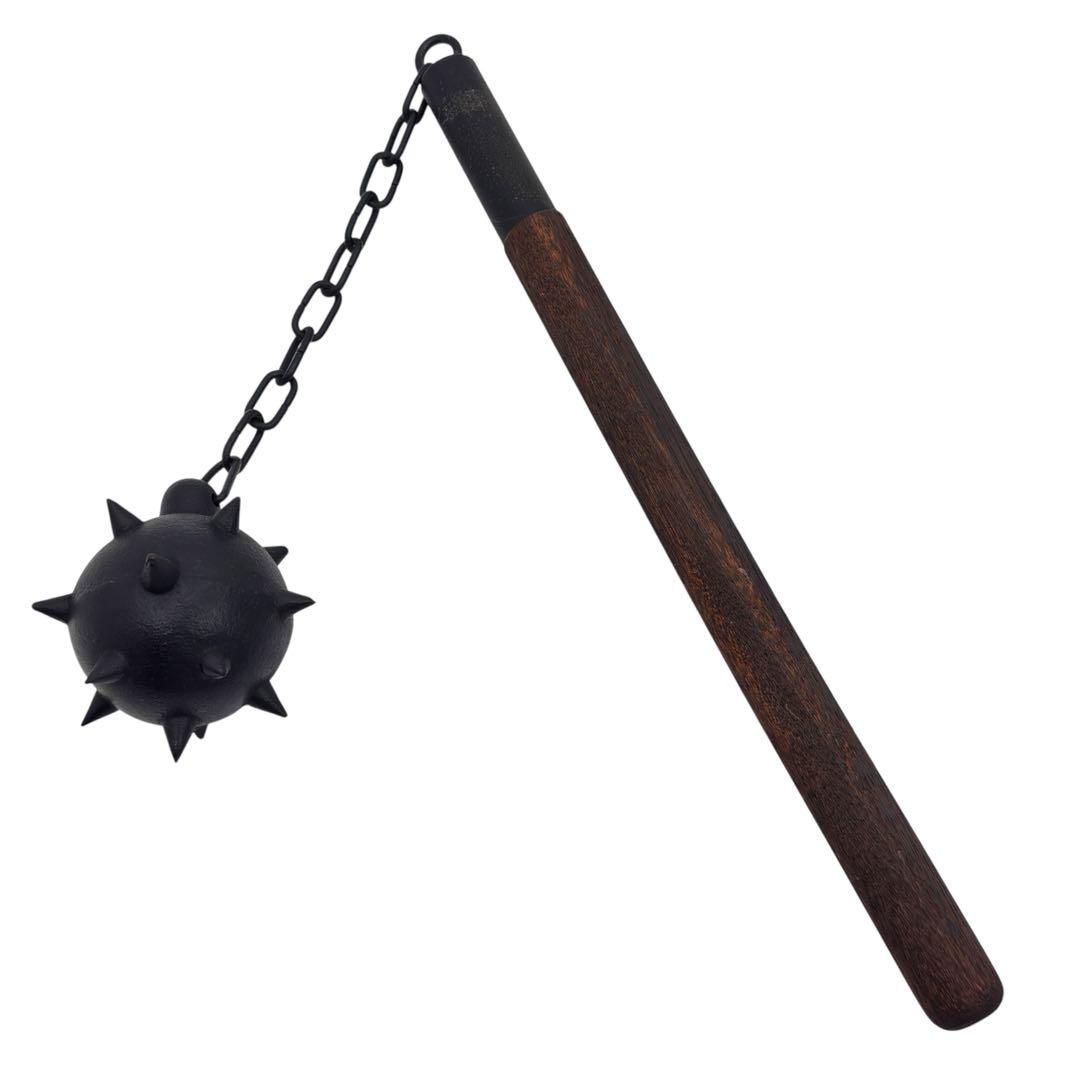 モーニングスター フレイル 鉄製 古美術工芸品 模造刀観賞用 武具