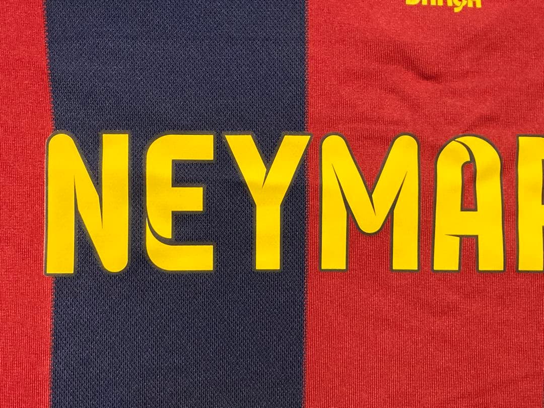 【正規品】ネイマール　バルセロナ　14/15ホームレプリカ長袖　三冠