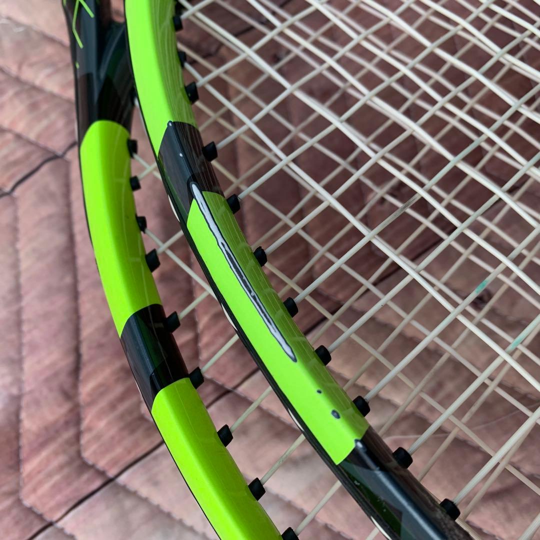 t*1様 Babolat Pure aero 2本セット　バボラ　アエロ　100