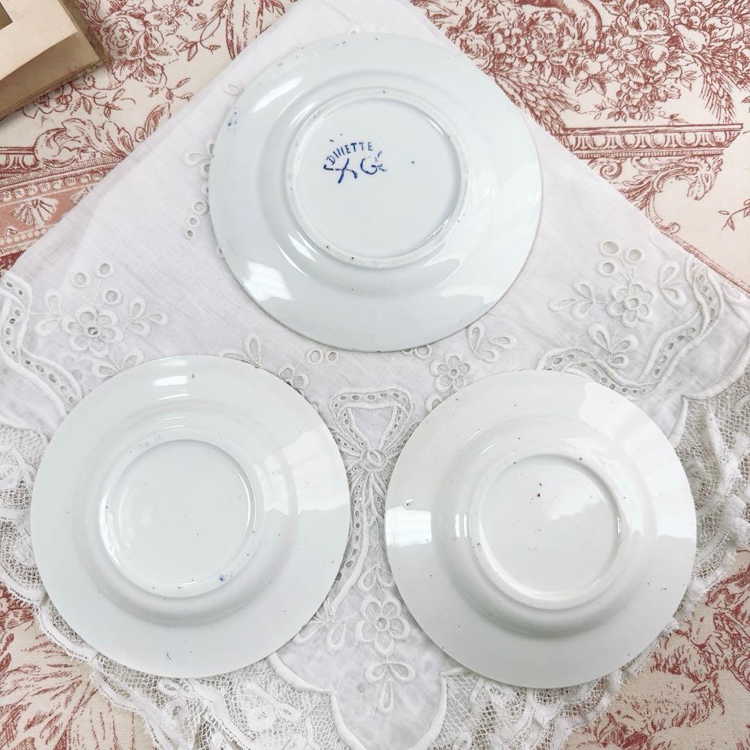 セール① フランス アンティーク おままごと食器　ディネット　プレー ト 皿