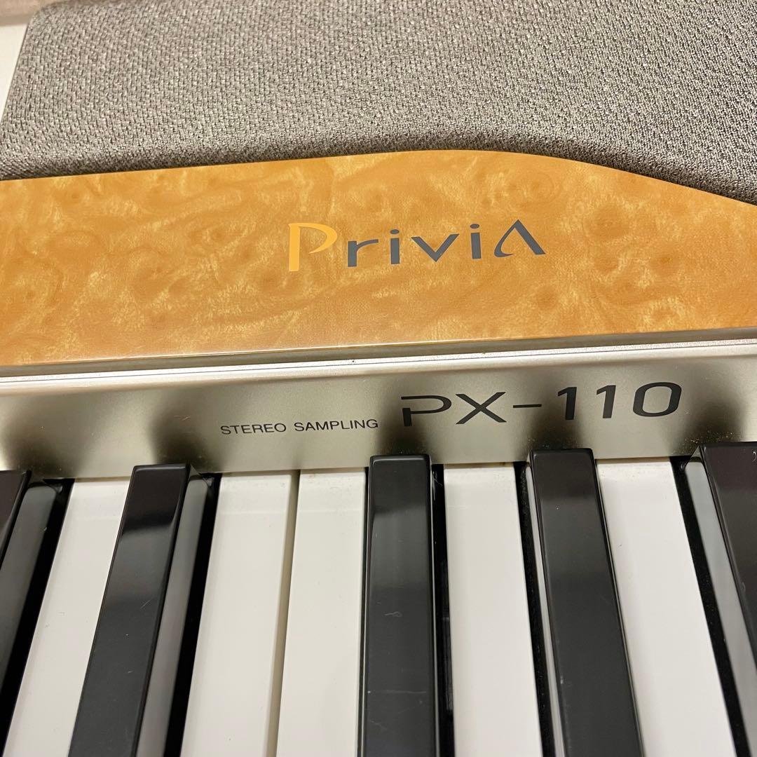 【CASIO】電子ピアノPX-110 【Privia】折り畳み脚付き 動作確認済