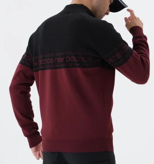 NBゴルフ ハーフジップセーター【5(L寸)】ボルドー　0125270001