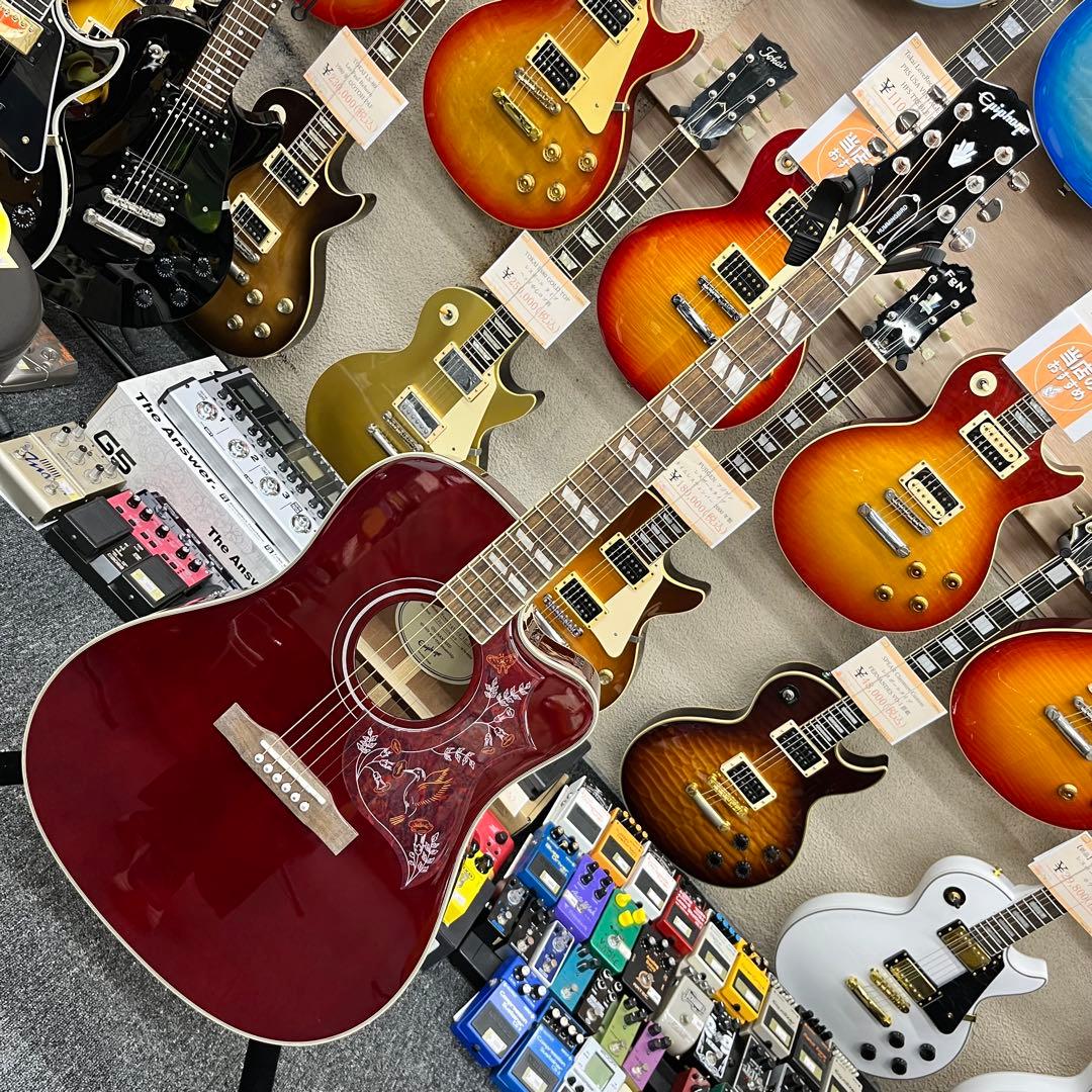 【11528】Epiphone Hummingbird EC STUDIO 赤