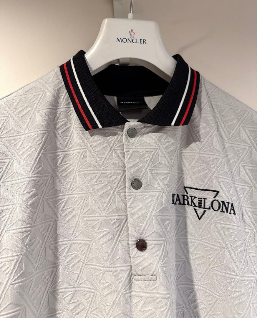 2025 美品 ★ MARK&LONA コード ポロシャツ マーク&ロナ グレー