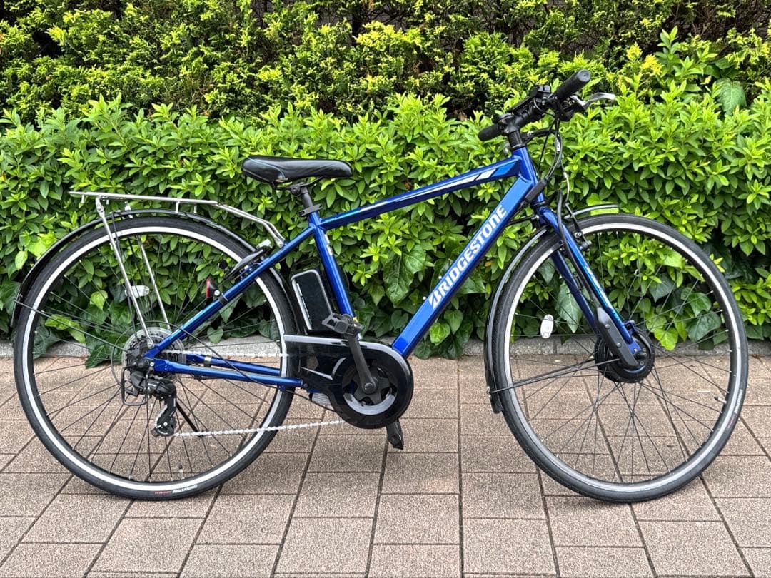 引き取り限定 ブリヂストンTB1e ブルー(回生充電モデル) サイコン付き