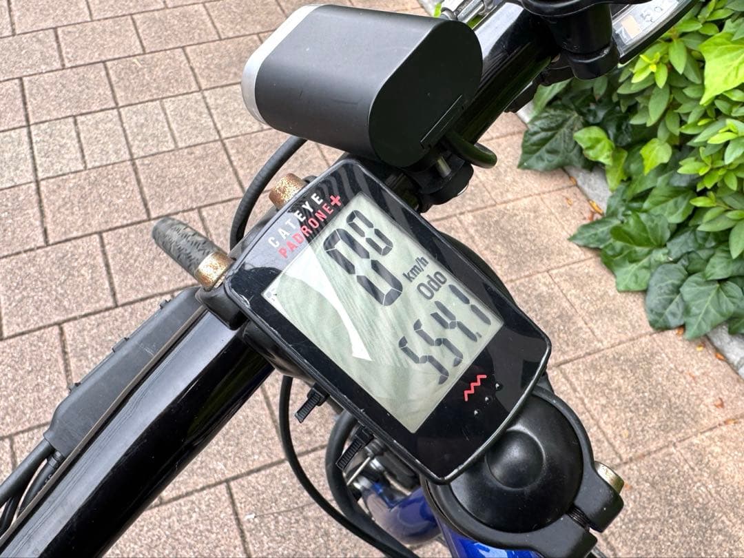 引き取り限定 ブリヂストンTB1e ブルー(回生充電モデル) サイコン付き