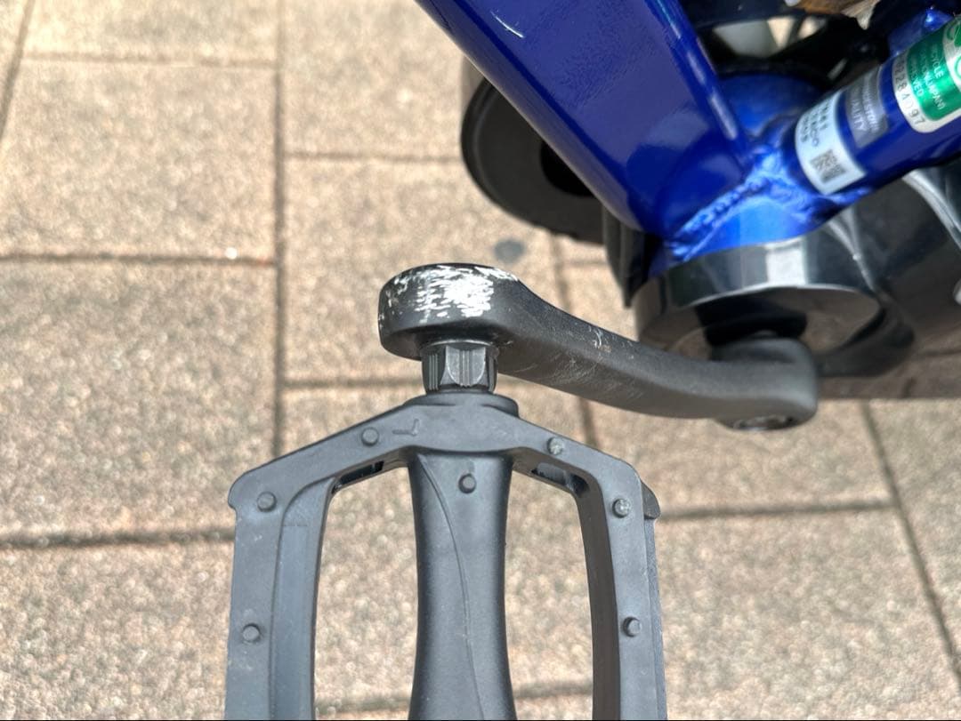 引き取り限定 ブリヂストンTB1e ブルー(回生充電モデル) サイコン付き