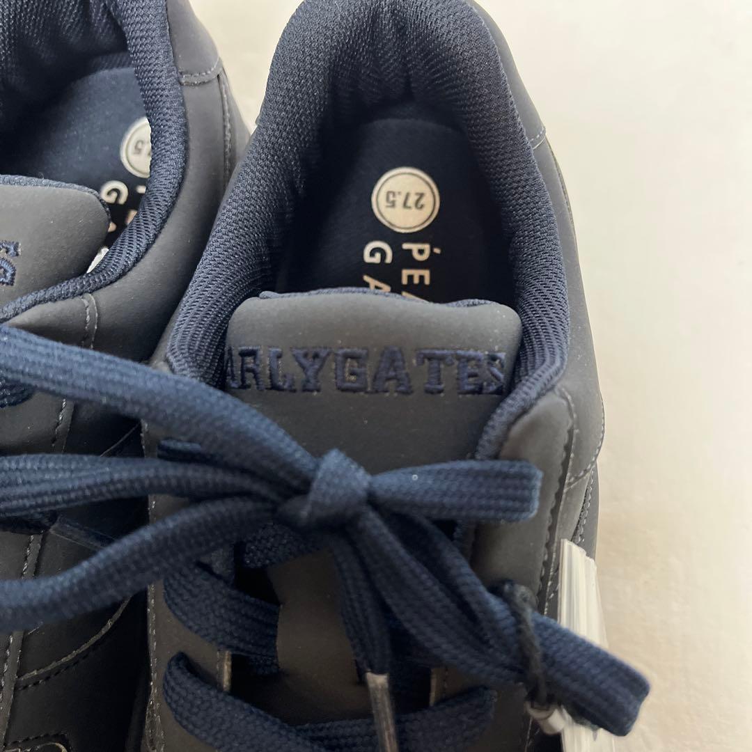 新品 パーリーゲイツ PEARLYGATES ソフトスパイク ゴルフシューズ 紺