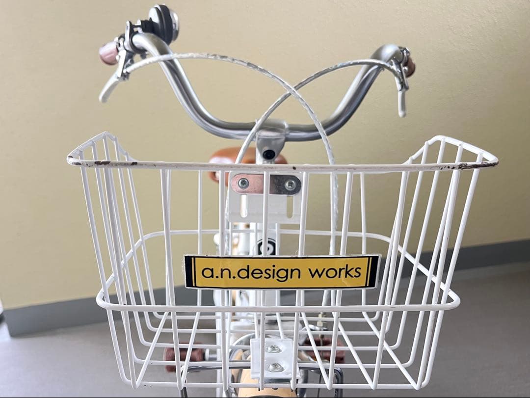 【引き取り限定】美品 子ども用自転車 ホワイト18インチ