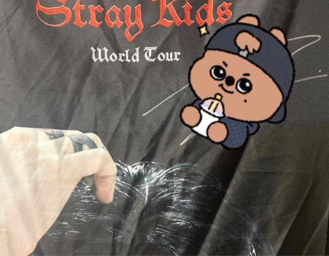 スキズ サイン入り フラッグ