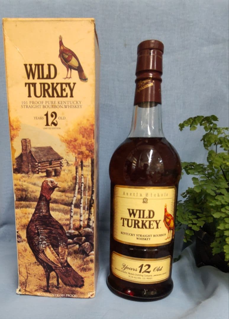 ワイルドターキー 12年 分割ラベル レア 化粧箱