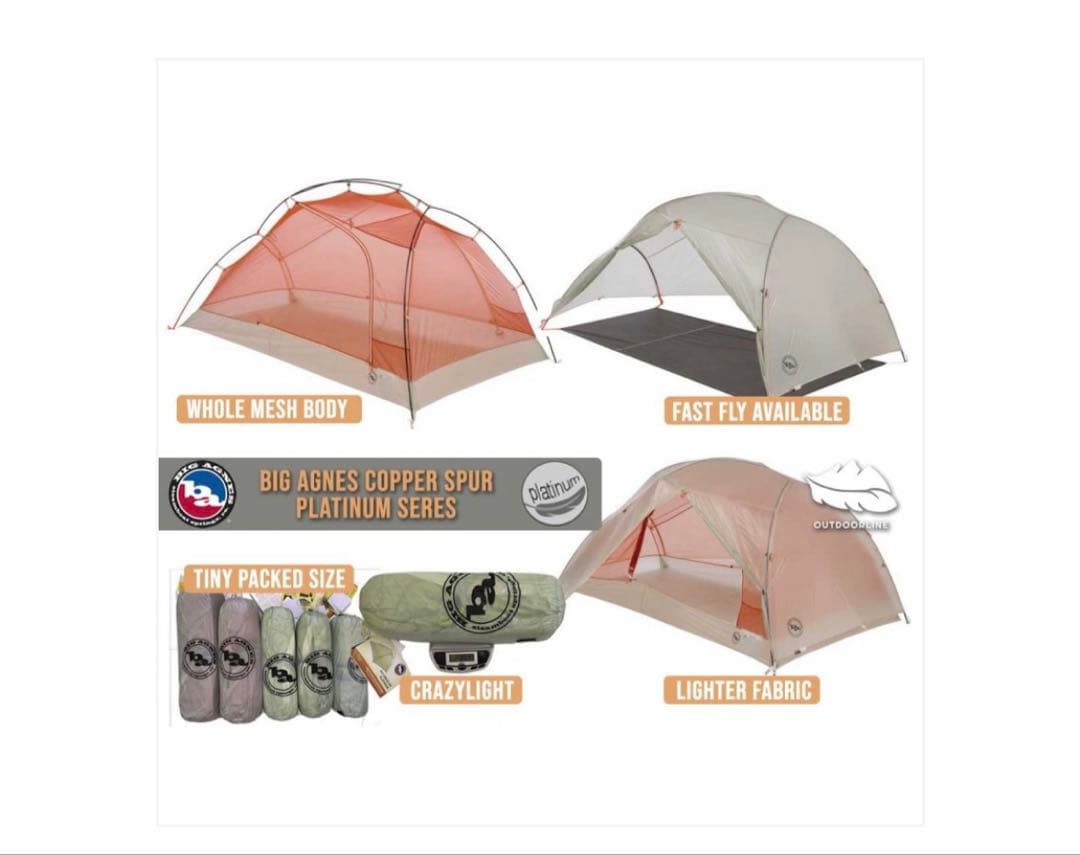 テント・タープ Big Agnes Copper Spur Platinum 3P