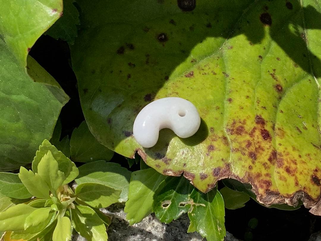 ✳自信の安価卸し　糸魚川翡翠勾玉　本物アイスジェイド鑑別書付　選別出品‼️