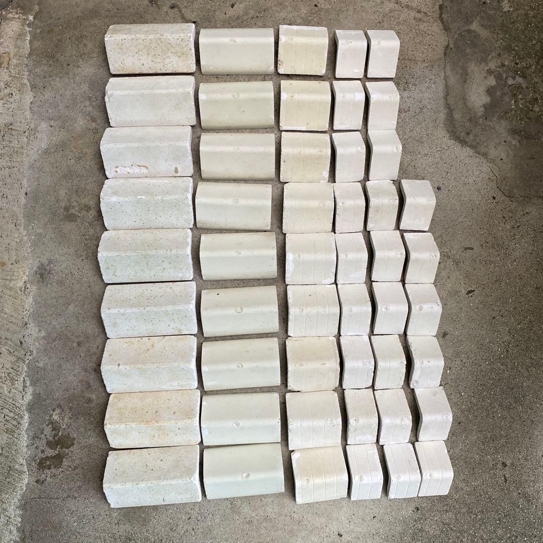 【中古】陶芸用具支柱ツク④h11.5•9.9•6.6各12個・h3.8•24個