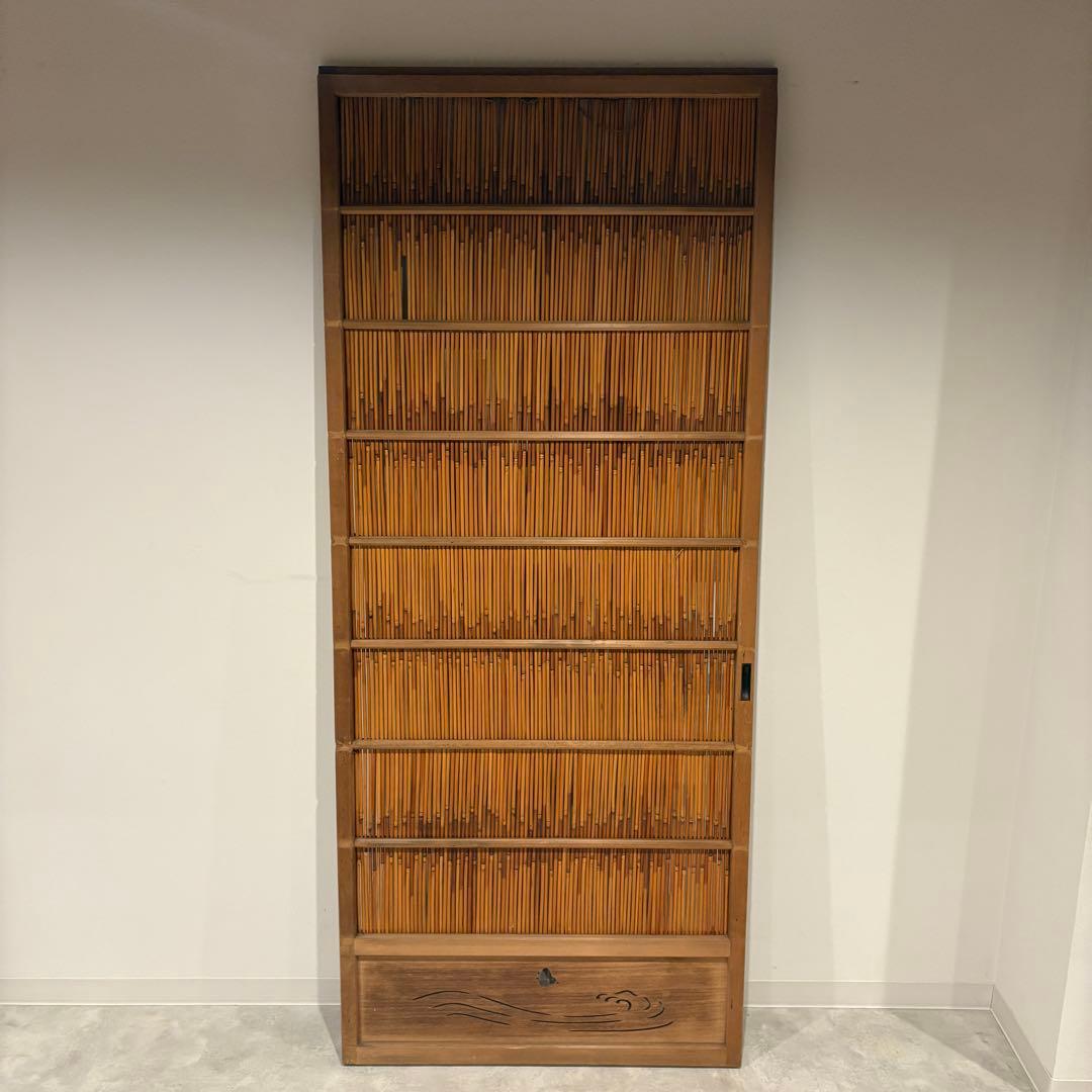 古い建具 1枚 簾戸 すど 葦戸よしど 夏障子 御簾戸 4/4