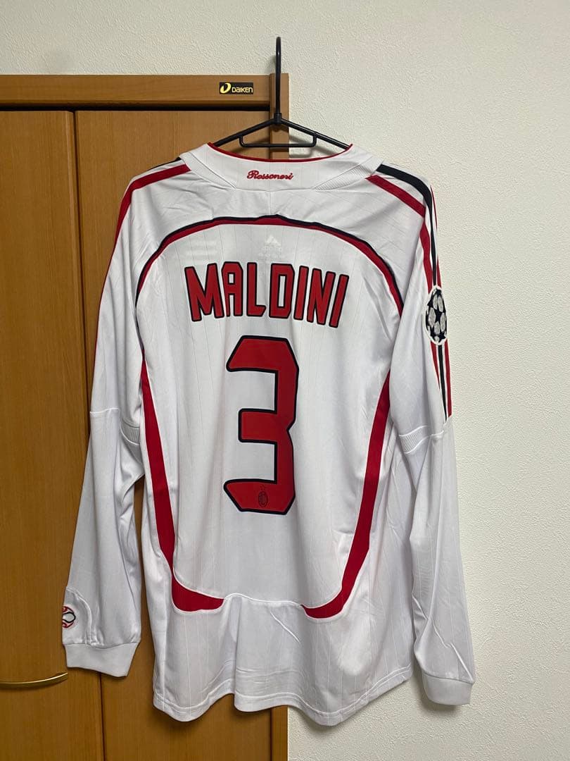 新品　ACミラン MALDINI 長袖 シャツ 背番号3