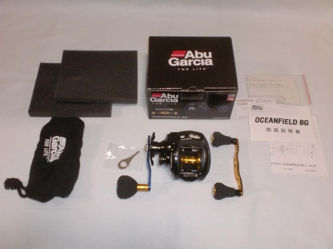 アブガルシア（Abu）オーシャンフィールドＢＧ≪左巻き≫スペアハンドル付き　新品