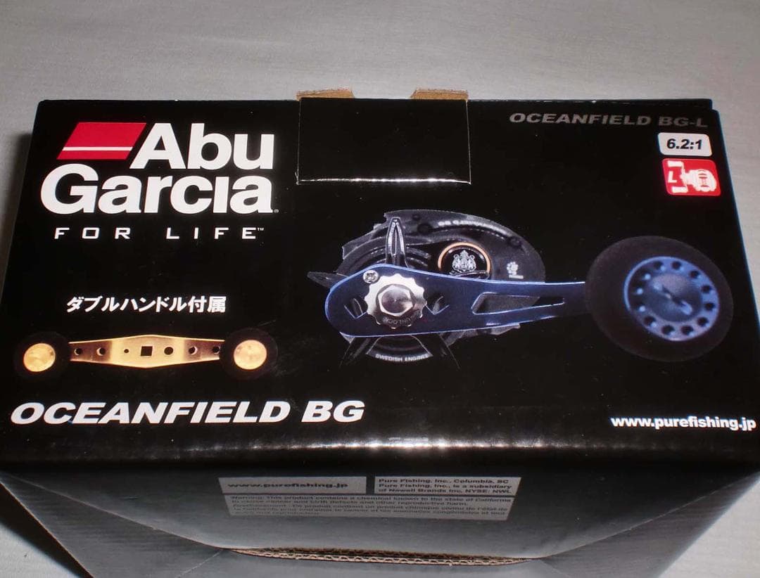 アブガルシア（Abu）オーシャンフィールドＢＧ≪左巻き≫スペアハンドル付き　新品