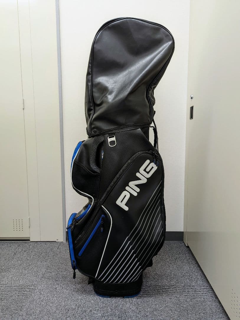 【美品】【希少】PING カートバッグ DLX 黒/青 USオーダー 2015年