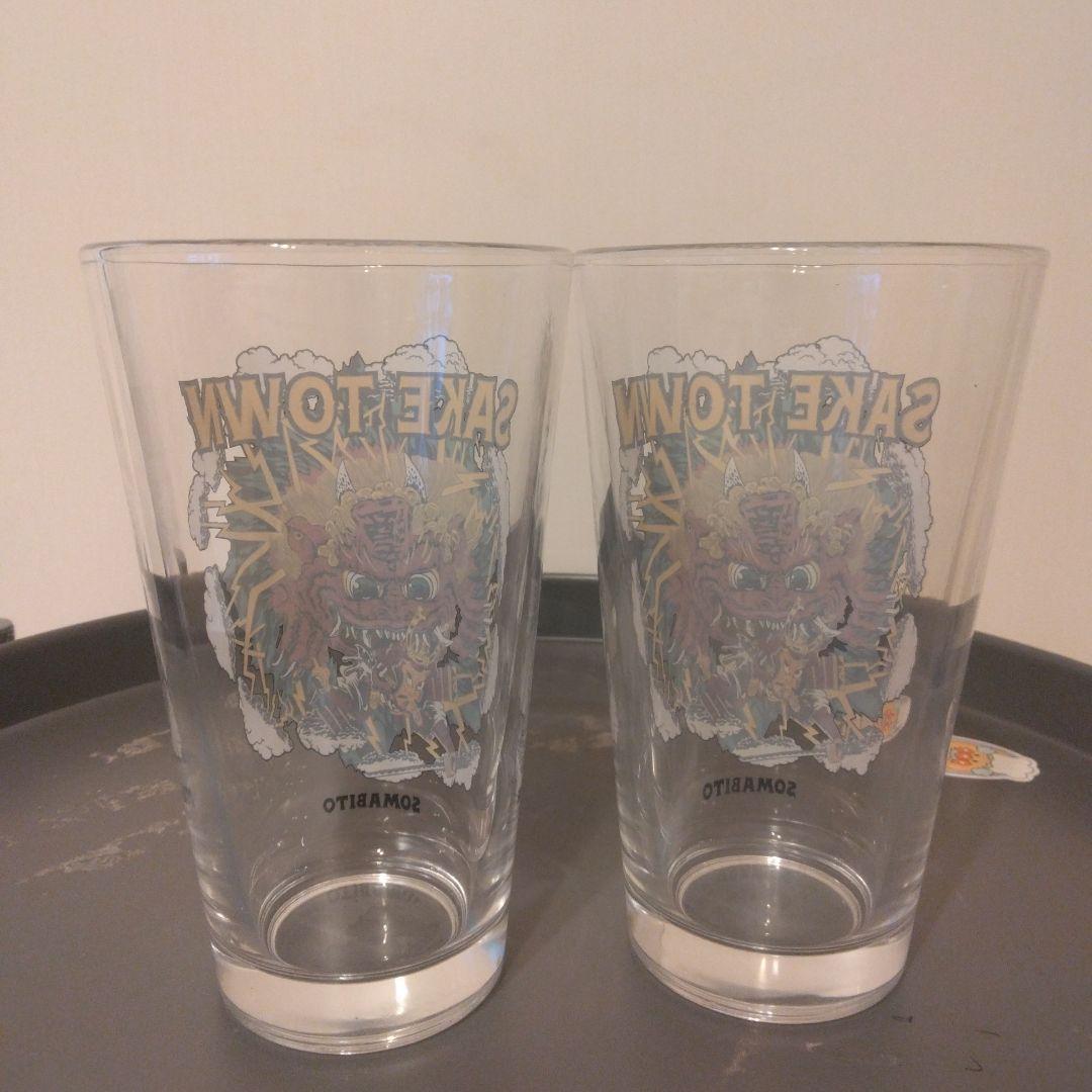 未使用品　SOMABITO ソマビト　パイントグラス　酒呑童子　4個セット