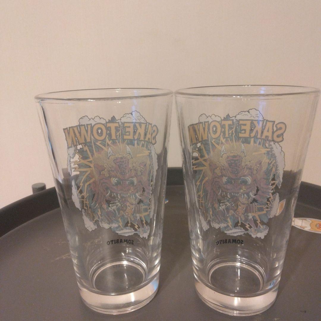 未使用品　SOMABITO ソマビト　パイントグラス　酒呑童子　4個セット