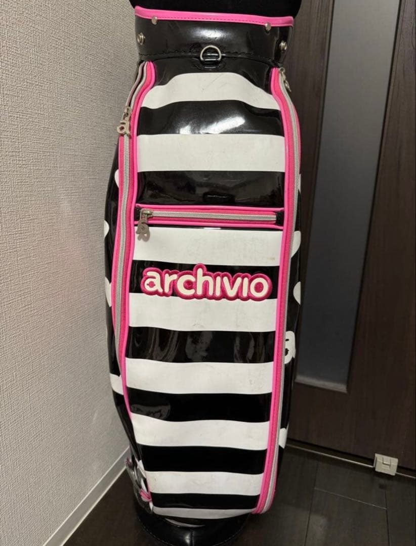 【タイムセール】アルチビオ キャディバッグ (ピンクハート柄)