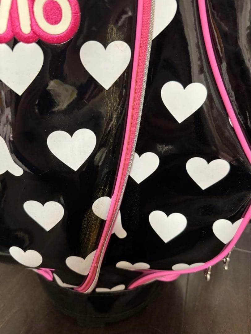 【タイムセール】アルチビオ キャディバッグ (ピンクハート柄)