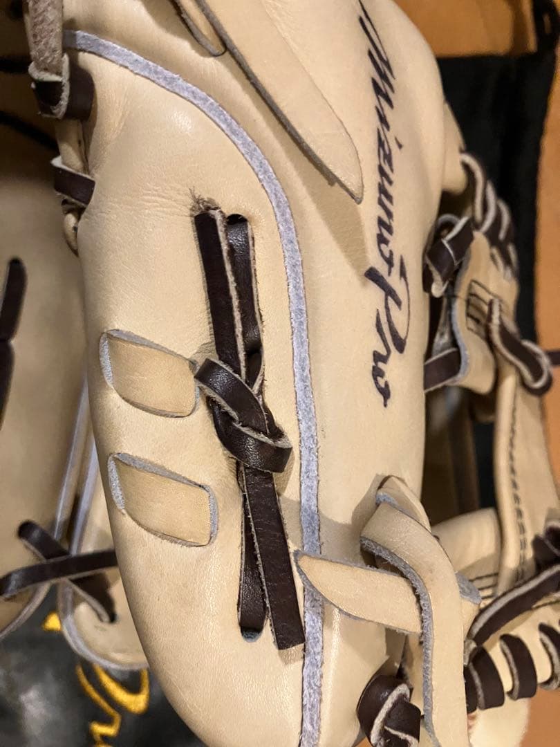 MizunoPro 硬式グローブ ベージュ波賀（Haga）即戦力