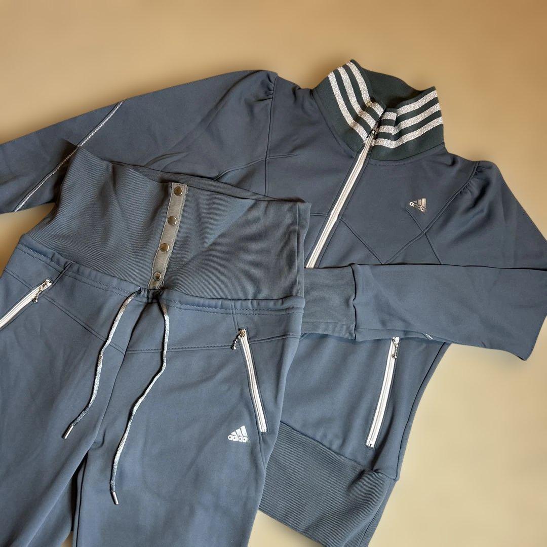 adidas ジャージ上下セット グレー