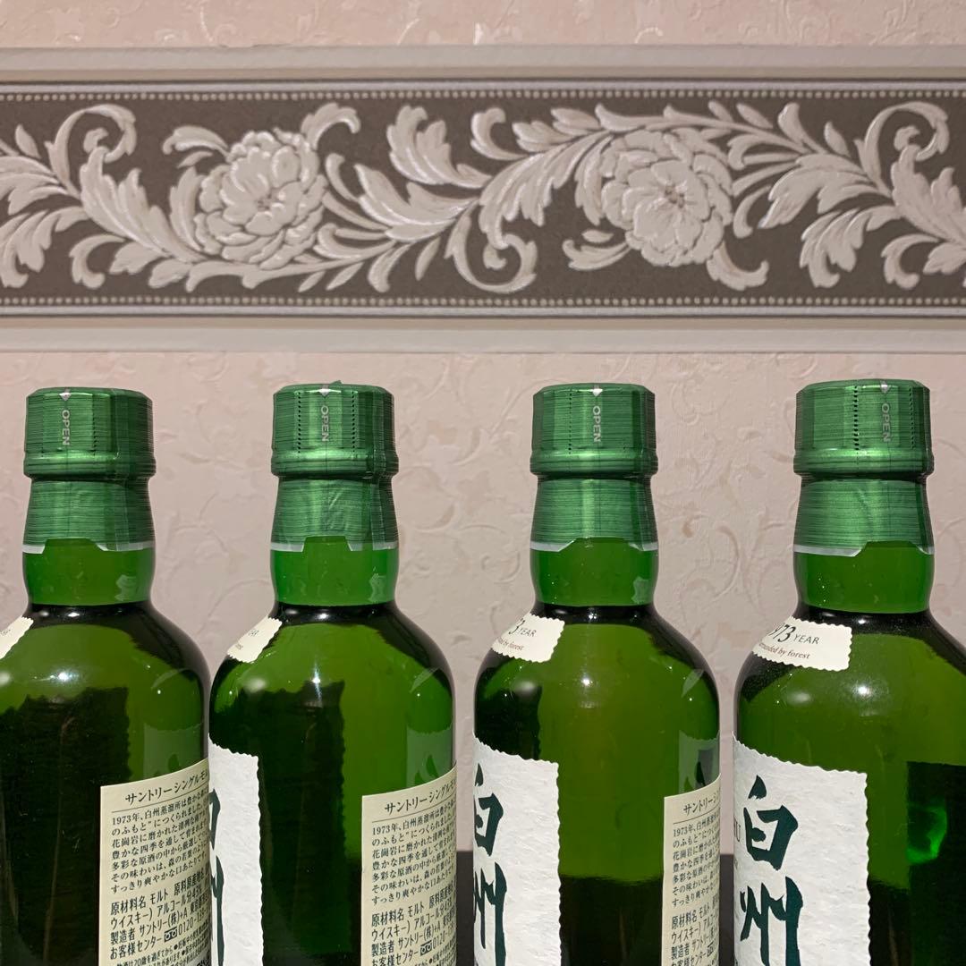 白州 シングルモルトウイスキー 180mL 4本セット
