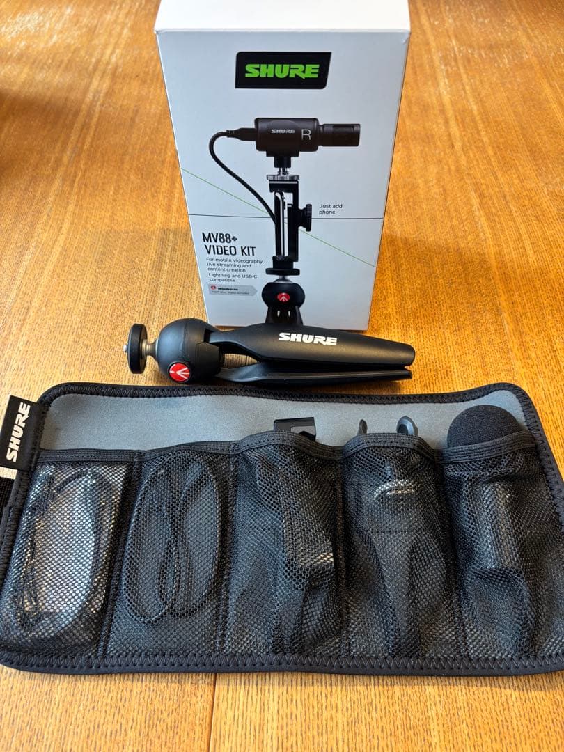 使用回数1回のみ Shure MV88+ Video Kit コンデンサーマイク