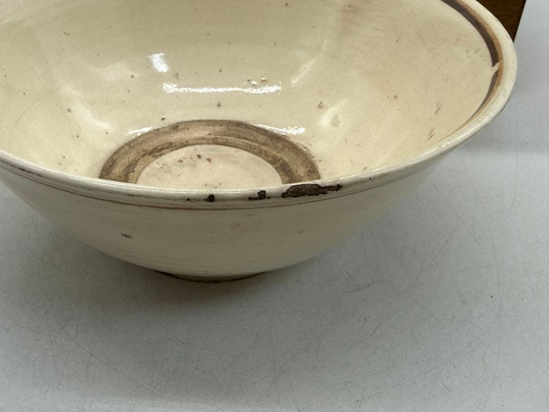 中国　宋時代　磁州窯　鐡釉茶碗　共箱　アンティーク　送料込み251219